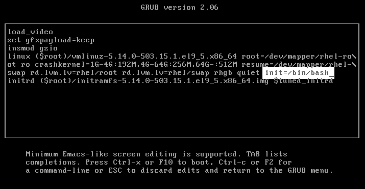 Grub Menu